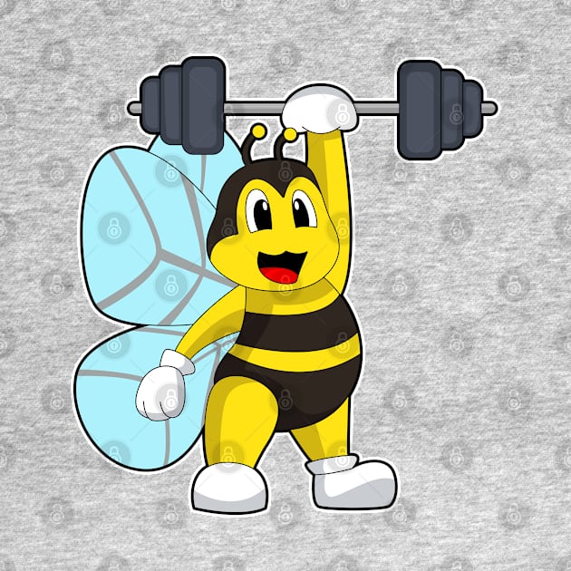 Bee Bodybuilding Barbell by Markus Schnabel